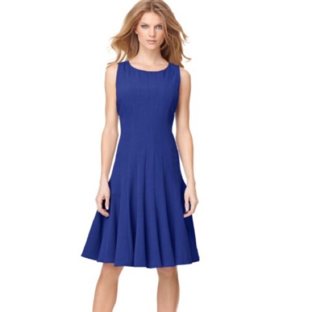 Calvin Klein pleaded fit and flare dress